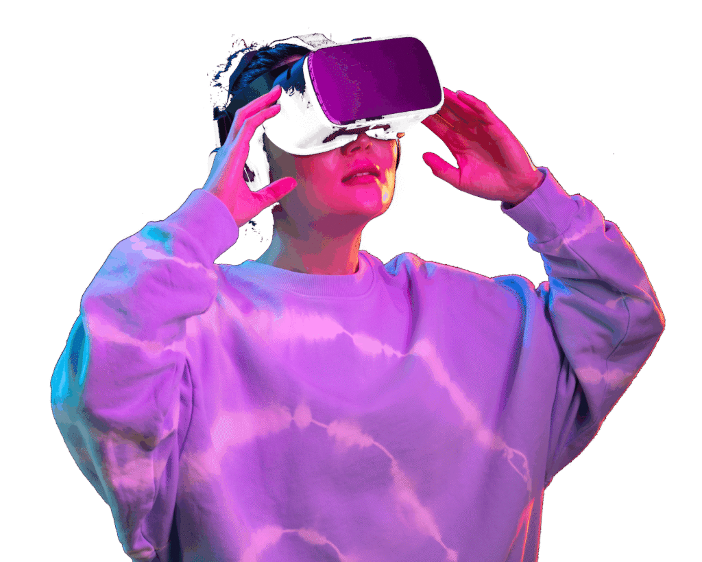 portrait young woman with vr glasses scaled 1